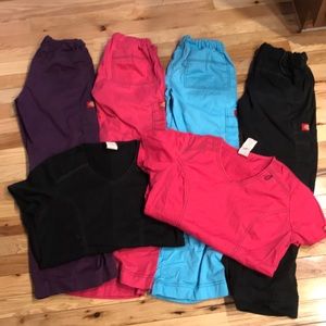 Scrub lot Small Petite tops XXS petite bottoms